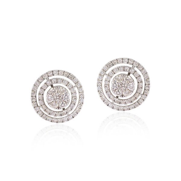 Diamond earrings - navkkar jewellers