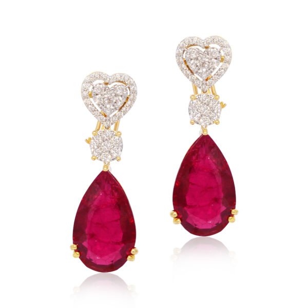 Diamond earrings - Navkkar Jewellers