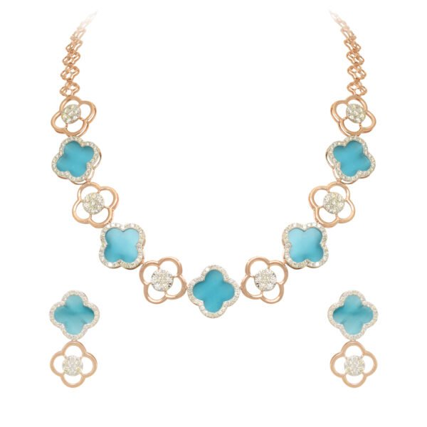 diamond necklace set- Navkkar Jewellers
