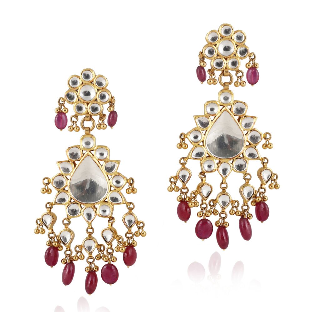 Kundan earrings - Navkkar Jewellers