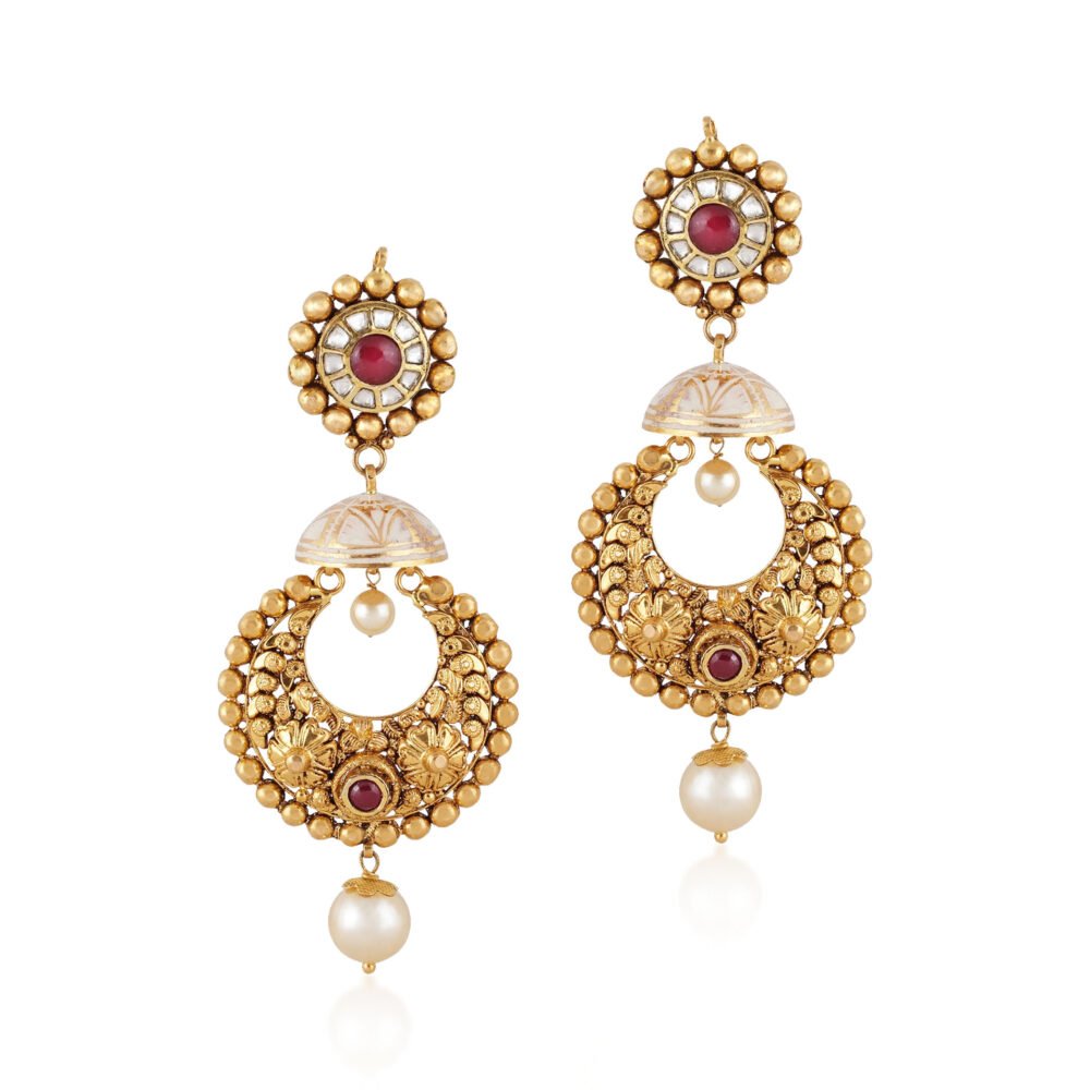 Gold earrings - navkkar jewellers