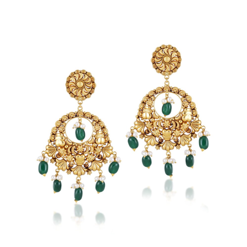Gold earrings - navkkar jewellers