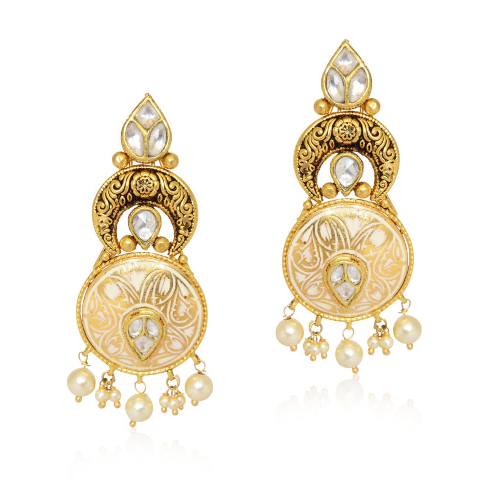 Gold earrings - Navkkar Jewellers