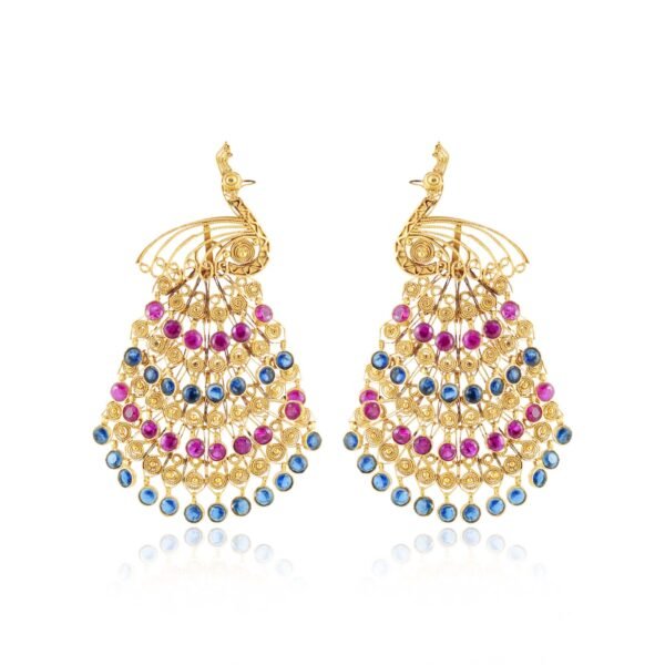 Diamond polki earrings - Navkkar Jewellers