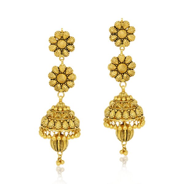 Gold earrings - Navkkar Jewellers