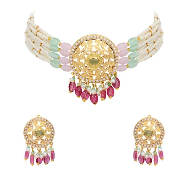 jadau necklace set - Navkkar jewellers