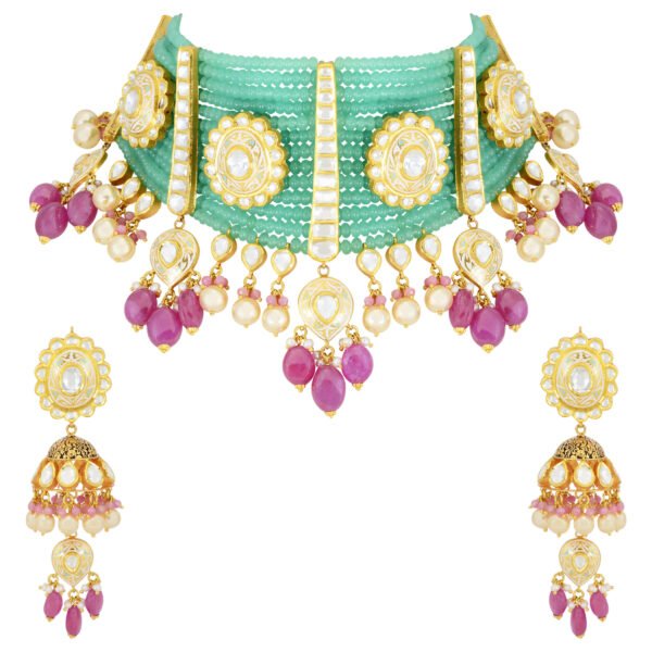 Kundan necklace set - Navkkar Jewellers