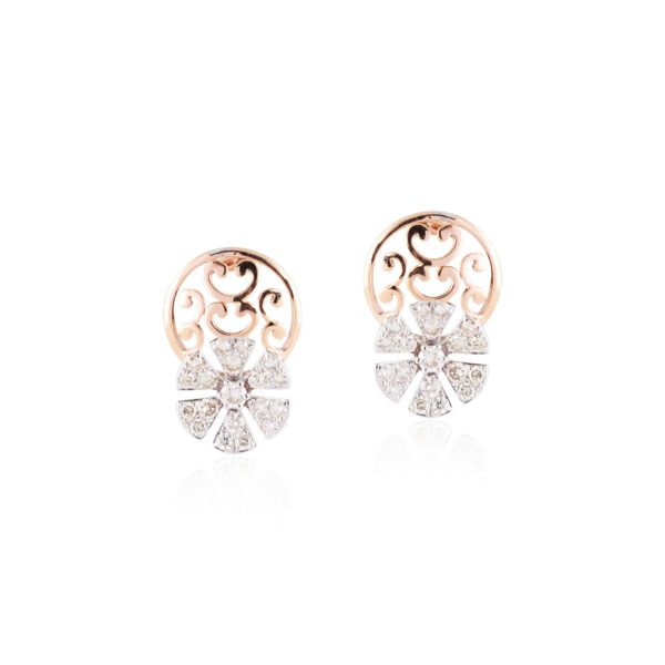 diamond earrings - Navkkar Jewellers