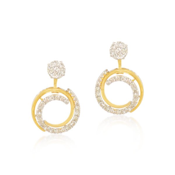 Diamond earrings - Navkkar Jewellers