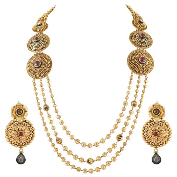 gold necklace set - Navkkar jewellers