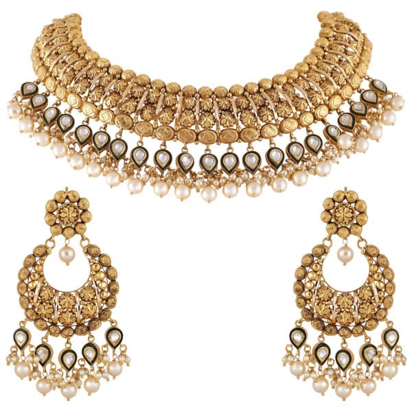 gold necklace set - Navkkar jewellers