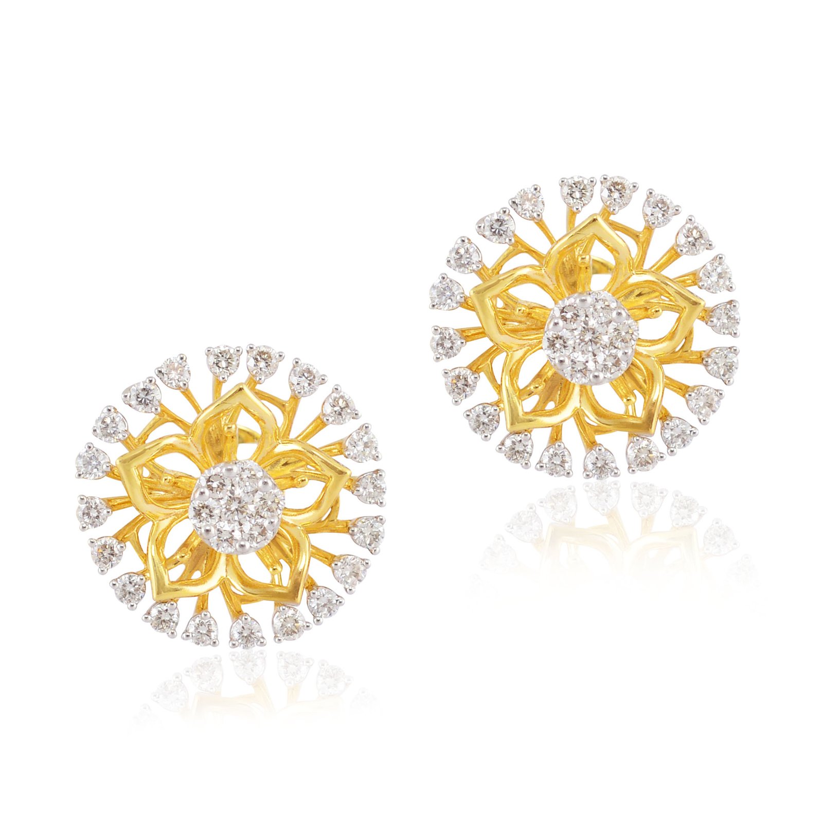 diamond earrings- Navkkar Jewellers