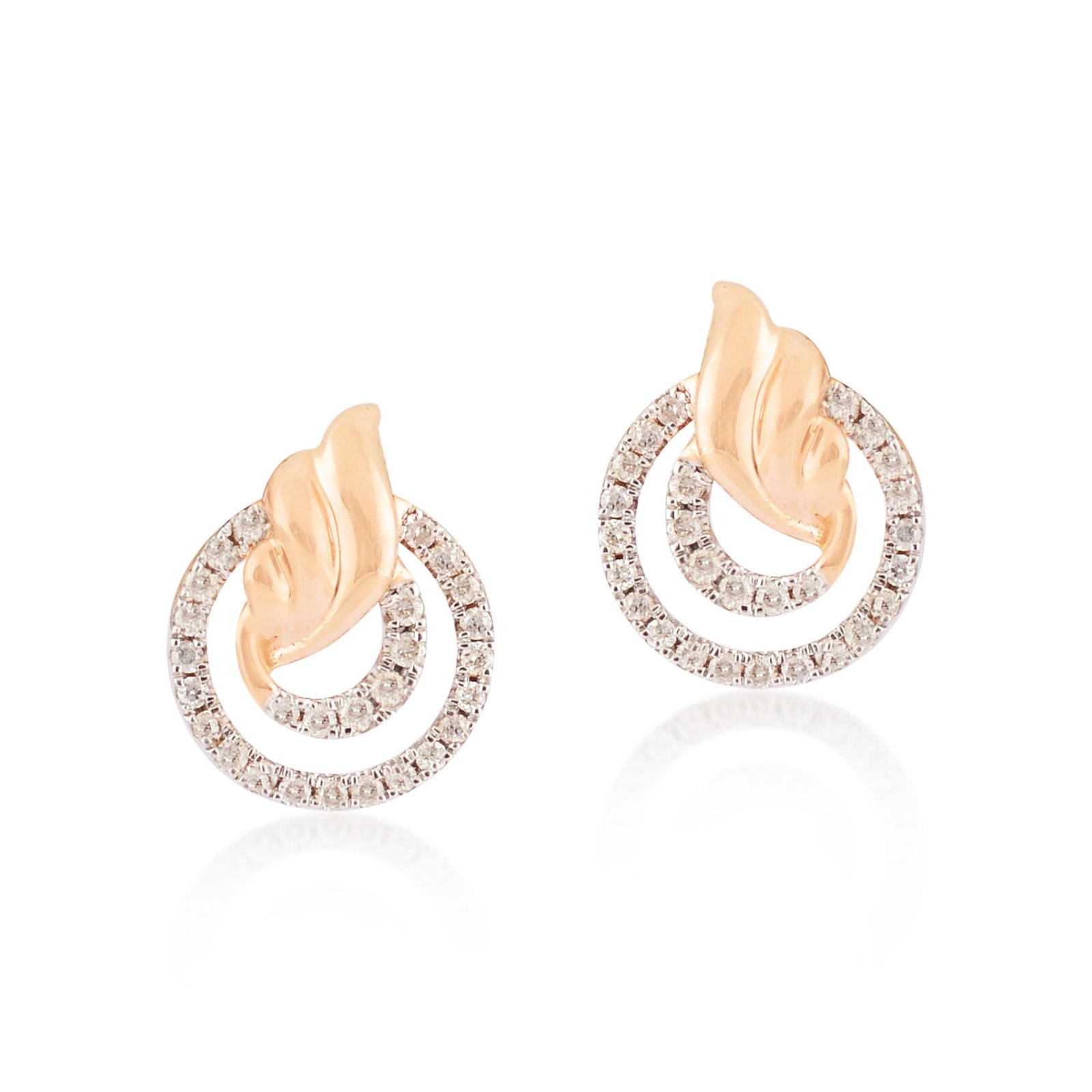 diamond earrings- Navkkar Jewellers