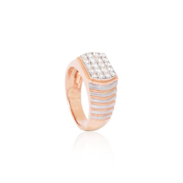 Diamond gents ring - Navkkar Jewellers
