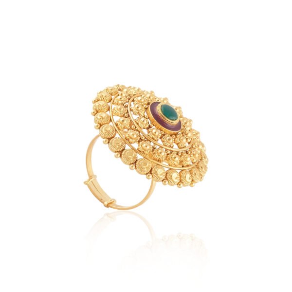Gold ladies ring- Navkkar Jewellers