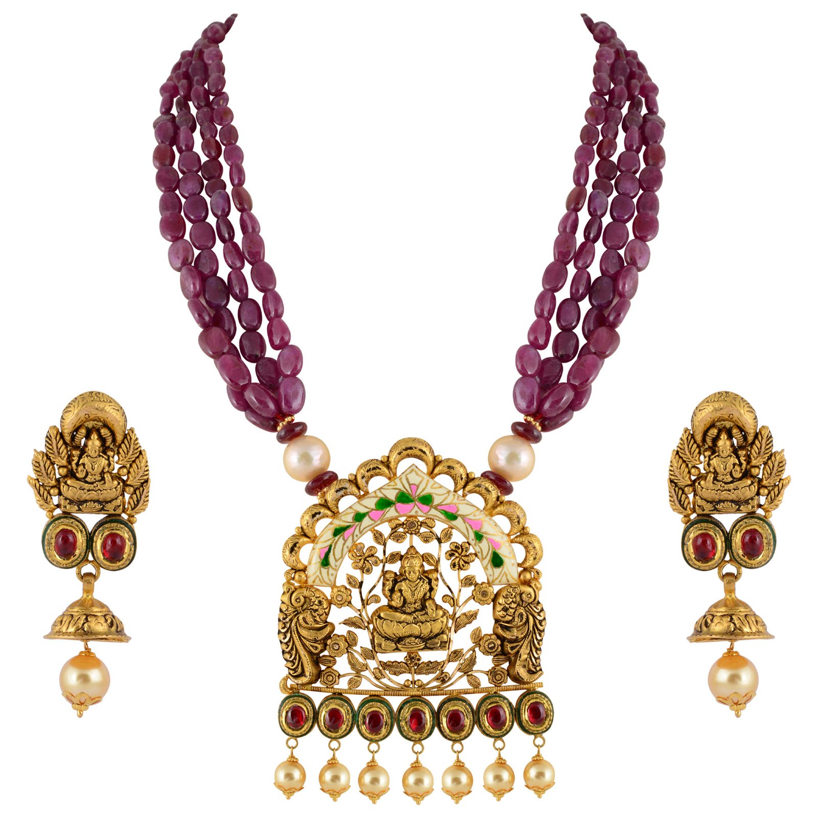 gold necklace set - Navkkar jewellers