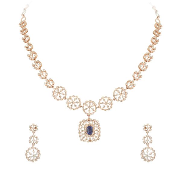 Diamond Necklace Set - Navkkar Jewellers
