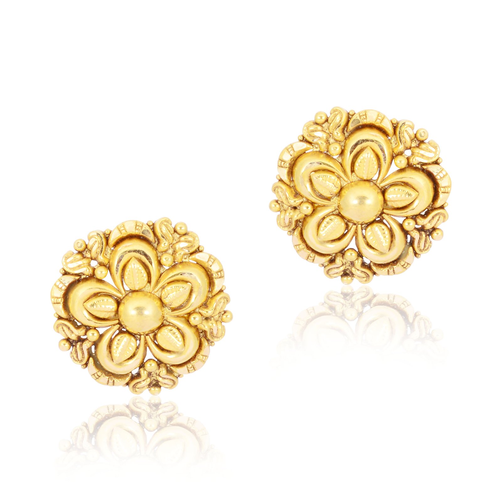 gold earrings - navkkar jewellers