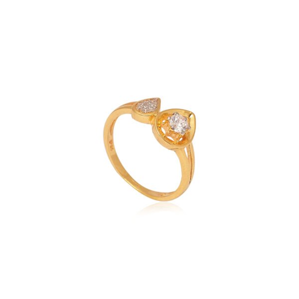 Gold ladies ring- Navkkar Jewellers