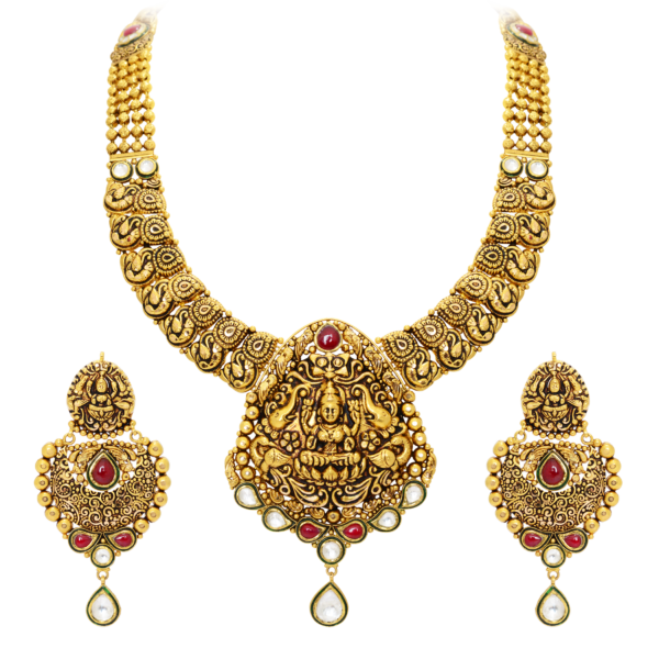 gold necklace set - Navkkar jewellers