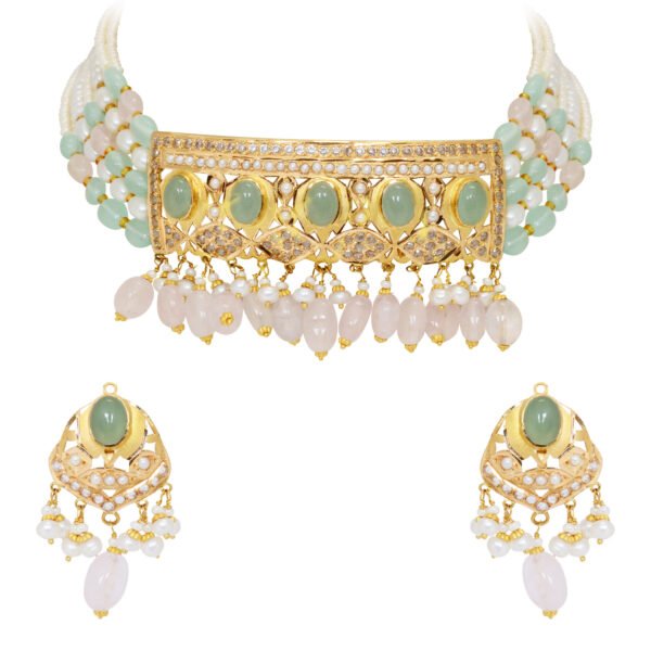 jadau necklace set - navkkar jewellers