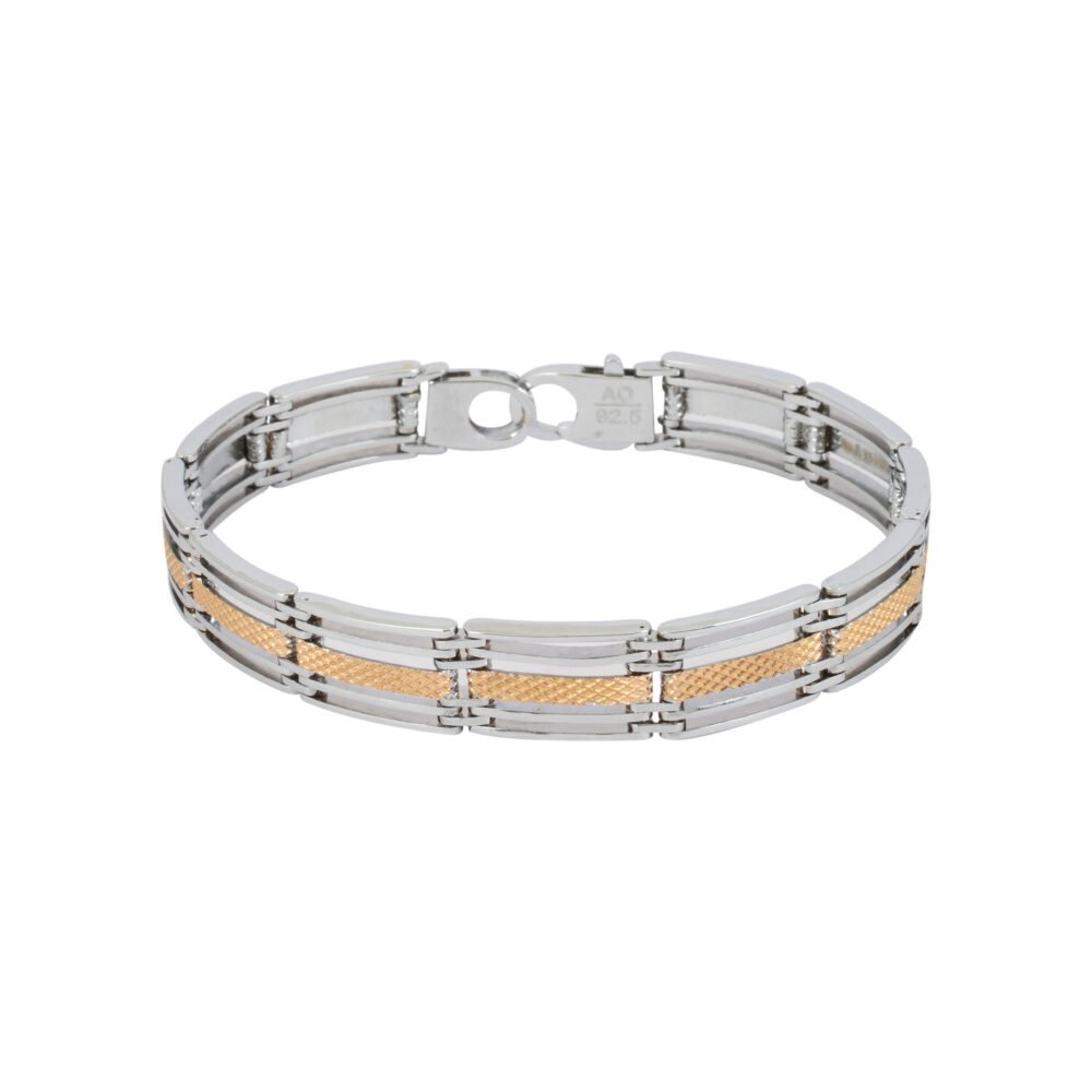 Silver gents bracelet - Navkkar Jewellers