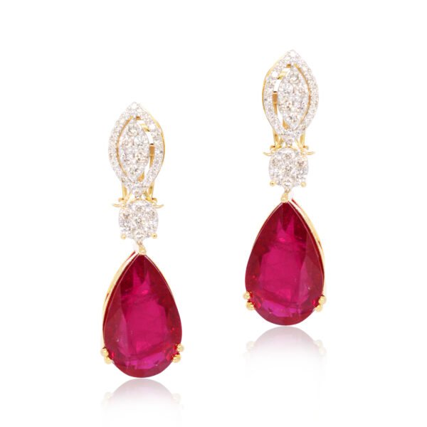 diamond earrings - Navkkar Jewellers