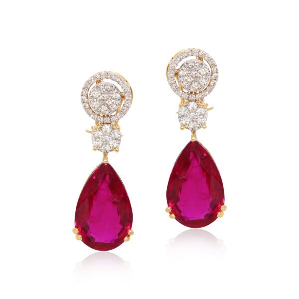 Diamond earrings - Navkkar Jewellers