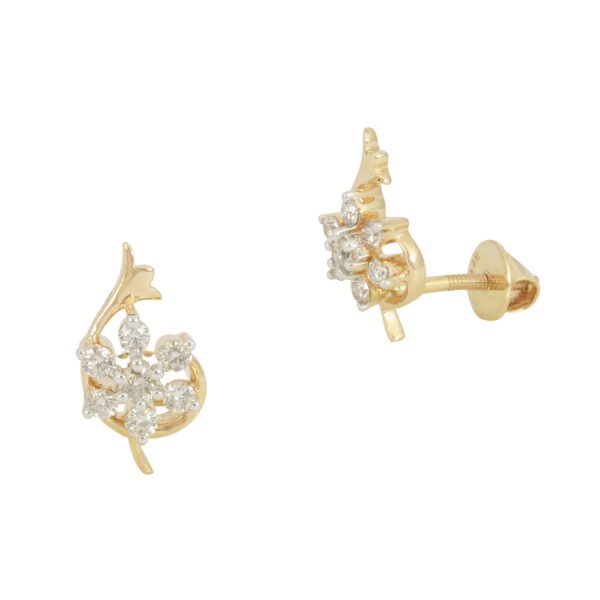 diamond earrings - Navkkar Jewellers
