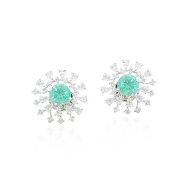Diamond earrings - navkkar Jewellers