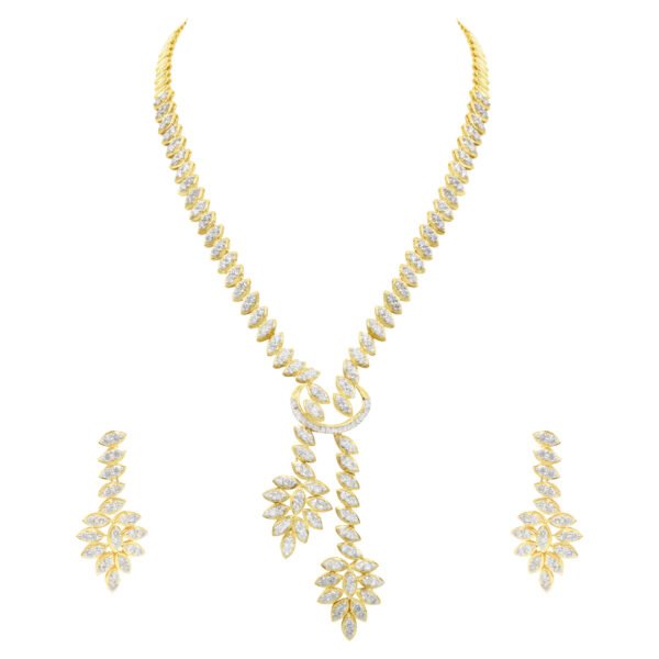 Diamond necklace set - navkkar Jewellers